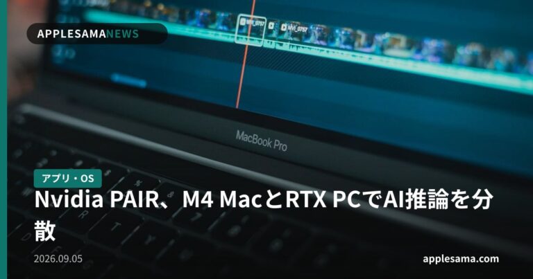 Nvidia PAIR、M4 MacとRTX PCでAI推論を分散